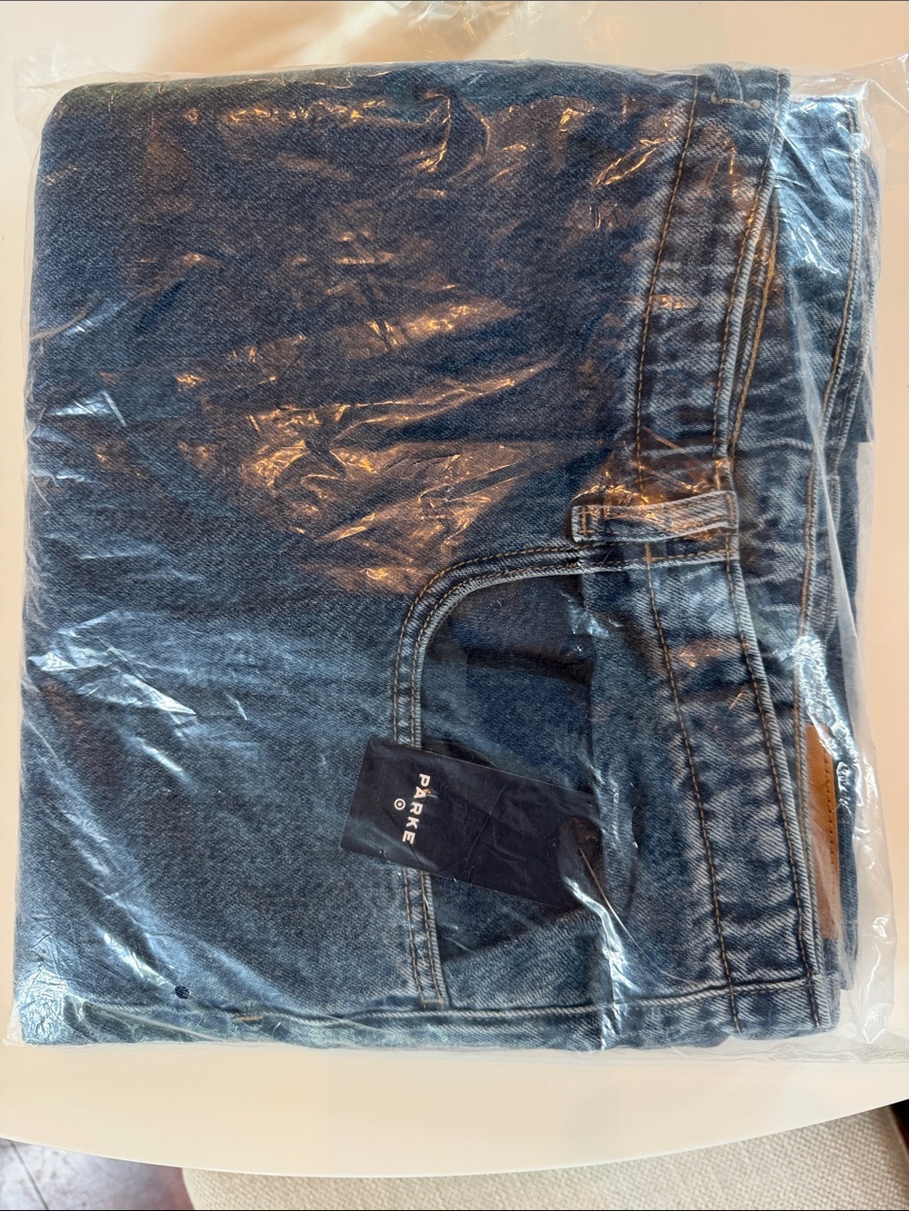 Parke x TARGET drawstring, medium wash jean…size 30